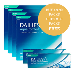 DAILIES AquaComfort Plus Toric 90 pack Deal